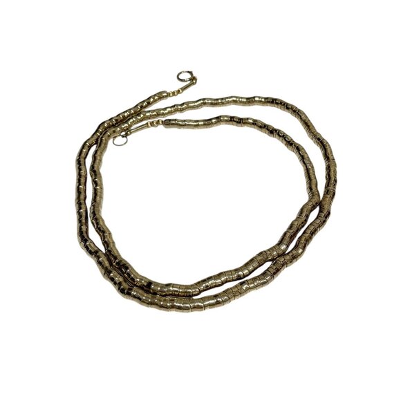 Vintage Bendable Gold Snake Necklace, Design your own Necklace 4 feet long! - Picture 11 of 17